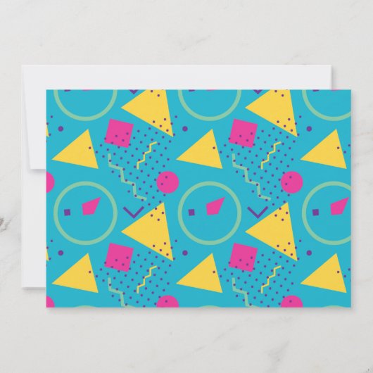 Fotouitnodiging voor feestdag in pool voor meisje kaart (Achterkant)