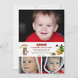 Fotouitnodiging voor Forest Pals Kaart