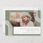Fotouitnodiging voor hedendaags grafisch Afstudere Kaart (Achterkant)
