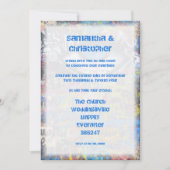 Fotouitnodiging voor het bruiloft van Urban graffi Kaart (Voorkant)