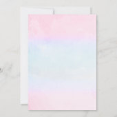 Fotouitnodiging voor hot-air ballon baby shower kaart (Achterkant)