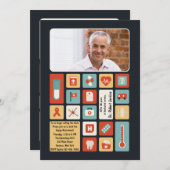 Fotouitnodiging voor medische veldretirement kaart (Voorkant / Achterkant)