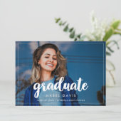 Fotouitnodiging voor moderne graduatiepartij aankondiging (Staand voorkant)