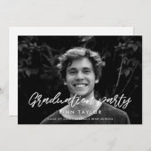 Fotouitnodiging voor moderne lettertypegrootte aankondiging (Voorkant / Achterkant)