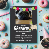 Fotouitnodiging voor Pug Dog Birthday Kaart
