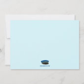 Fotouitnodiging voor treinverjaardagsfeest van Cut Kaart (Achterkant)