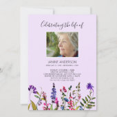 Fotouitnodiging voor Wildbloemen Life Kaart (Voorkant)