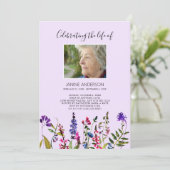 Fotouitnodiging voor Wildbloemen Life Kaart (Staand voorkant)