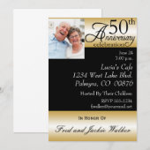 Fotouitnodigingen van de 50e Jubileum Kaart (Voorkant / Achterkant)