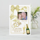 Fotouitnodigingen van de 50e Jubileum - Overleg Kaart (Staand voorkant)