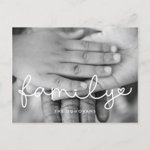 Fotovakantie met Cute-script Briefkaart