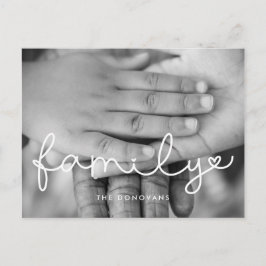 Fotovakantie met Cute-script Briefkaart