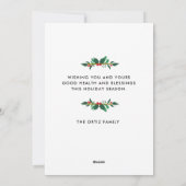 Fotovakantie met magische kerst feestdagenkaart (Achterkant)