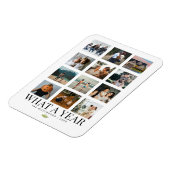 Fotovakantie van een jaar familie magneet (Linkerzijde)