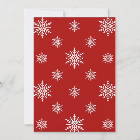 Fotovakantiebezoeken waterverf Kardinaal Familie Feestdagenkaart (Achterkant)