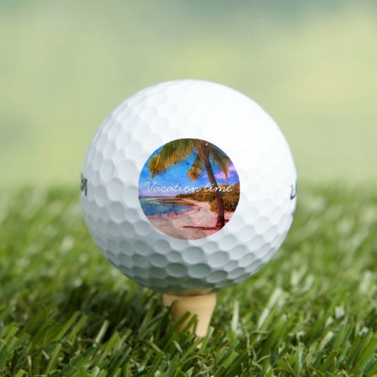  fotovakantietijd Hawaii-beukenpalm Golfballen (Insitu Shirt)