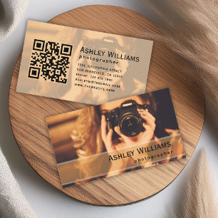 Fotovakman en QR-code fotograaf Visitekaartje