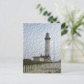 Fotoverf van vuurtoren briefkaart (Staand voorkant)