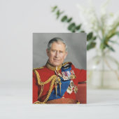 Fotovergroting van Koning Charles III Briefkaart (Staand voorkant)