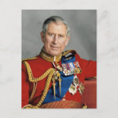 Fotovergroting van Koning Charles III Briefkaart (Voorkant)