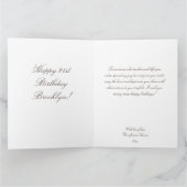 Fotoverjaardag in zwart-wit en gouden glitter kaart (Binnen)