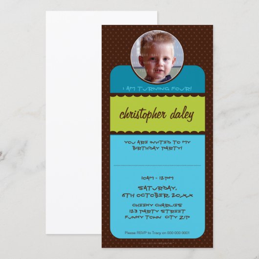 FOTOVERJAARDAGSUITNODIGINGEN :: circus 1 (Voorkant / Achterkant)