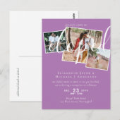 FOTOVERLOVING Aankondiging Ontvangst Feestje Briefkaart (Voorkant / Achterkant)