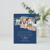 FOTOVERLOVING Aankondiging Ontvangst Feestje Briefkaart (Staand voorkant)