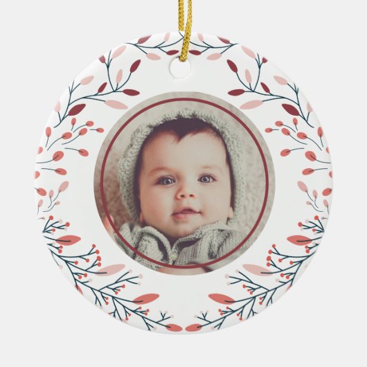 Fotoversiering Keramisch Ornament (Voorkant)