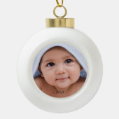 Fotoversiering Keramische Bal Ornament (Voorkant)