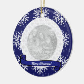 Fotoversiering - Snowflakes Keramisch Ornament (Links)