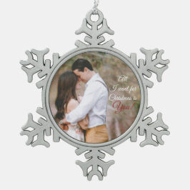 Fotoversiering Tin Sneeuwvlok Ornament