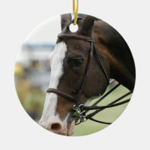 Fotoversiering van Warmblood Horse Keramisch Ornament