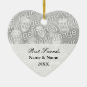 Fotoversiering voor beste vrienden voor vriendscha keramisch ornament (Voorkant)