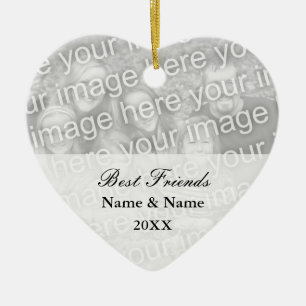 Fotoversiering voor beste vrienden voor vriendscha keramisch ornament