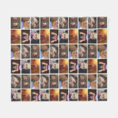 Fotoverzamelaarspatroon 6 Fotopatronen Fleece Deken (Voorkant (Horizontaal))