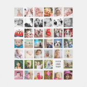 Fotoverzamelingsfamilie: ontwerp uw eigen multi-Af Fleece Deken (Voorkant)