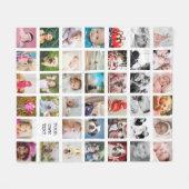 Fotoverzamelingsfamilie: ontwerp uw eigen multi-Af Fleece Deken (Voorkant (Horizontaal))