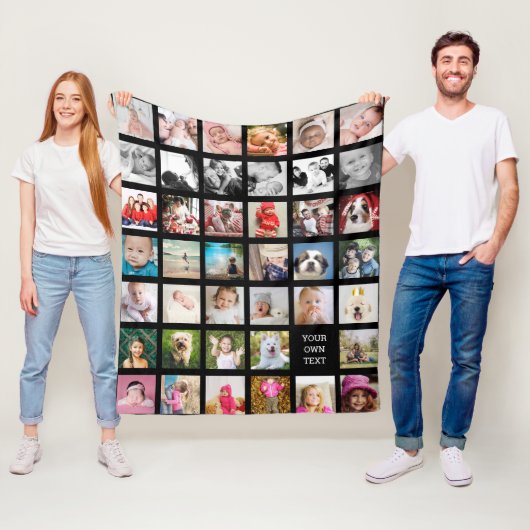 Fotoverzamelingsfamilie: ontwerp uw eigen multi-Af Fleece Deken (In situ)