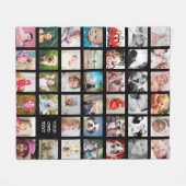 Fotoverzamelingsfamilie: ontwerp uw eigen multi-Af Fleece Deken (Voorkant (Horizontaal))