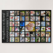 FotoverzamelingsGEZIN IS ALLES zwart Legpuzzel (Horizontaal)
