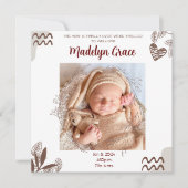 FOTOVERZOEK AANKONDIGING BABY - AANPASBAAR (Voorkant)