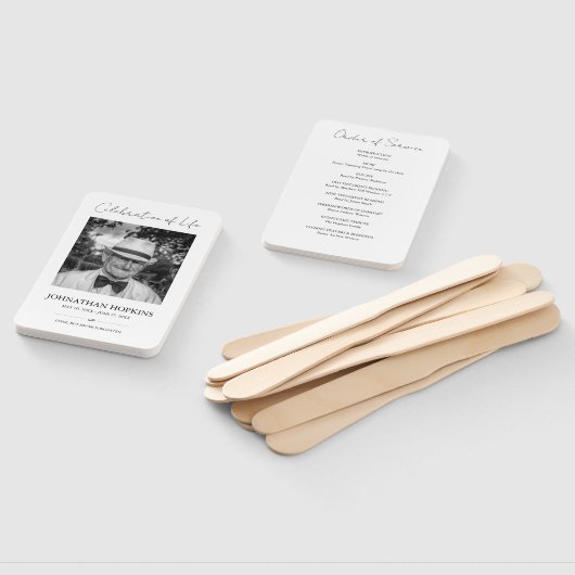 Fotoviering van de Funeral Order of Service van Li Handwaaier (Niet-gemonteerd)