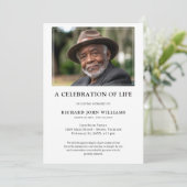 Fotoviering van de herdenking van het leven kaart (Staand voorkant)