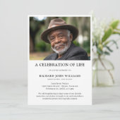 Fotoviering van de herdenkingsdag van het leven kaart (Staand voorkant)