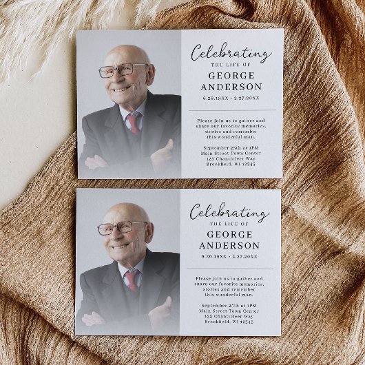 Fotoviering van de herdenkingsdag van het leven kaart