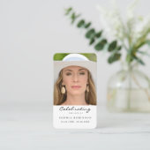 Fotoviering van de Life Memorial Prayer Kaart Visitekaartje (Staand voorkant)