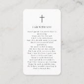 Fotoviering van de Life Memorial Prayer Kaart Visitekaartje (Achterkant)