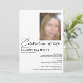Fotoviering van het leven Funeral Memorial Kaart (Staand voorkant)