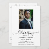 Fotoviering van het leven Orde van Service Programmakaart (Voorkant / Achterkant)